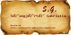 Sövegjártó Gabriella névjegykártya
